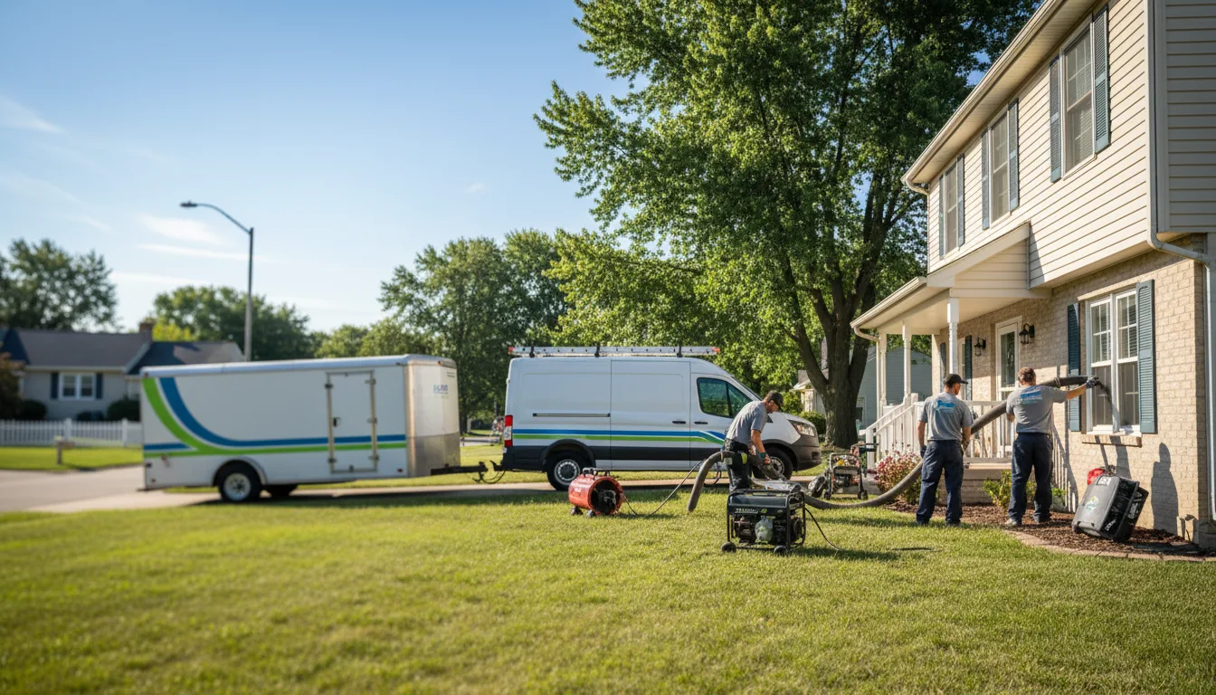 Flooded Basement Restoration And Cleanup With Repair in Uniontown, KS near me